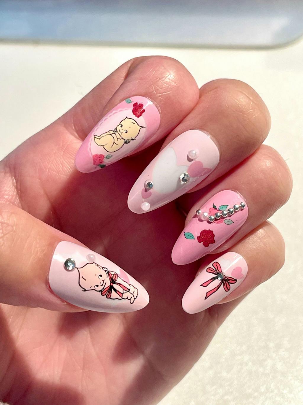 Bows of Kewpie - Press-On Nails