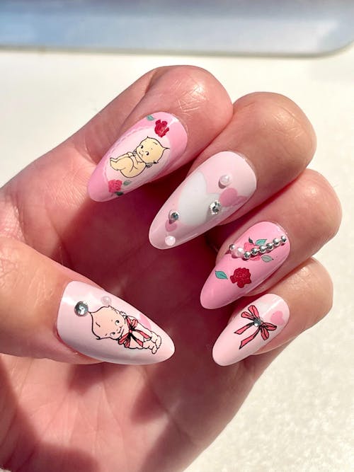 Bows of Kewpie - Press-On Nails