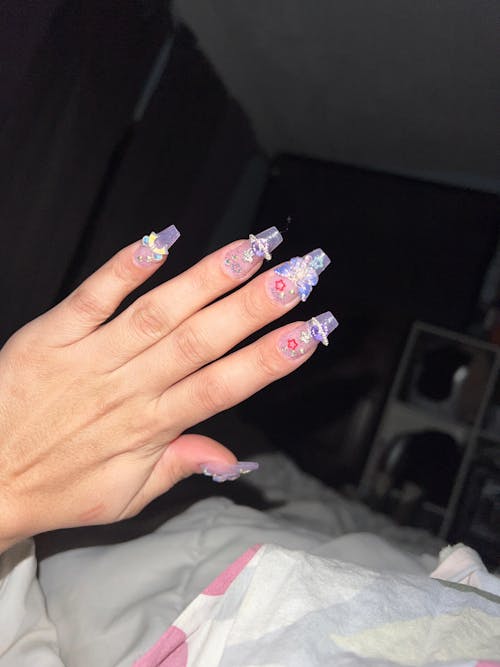 Solar Star - Coffin Press-On Nails