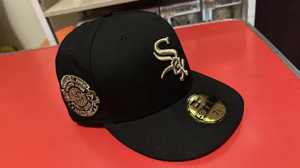 New Era x BLACKPINK Chicago White Sox Black 9TWENTY Adjustable Cap
