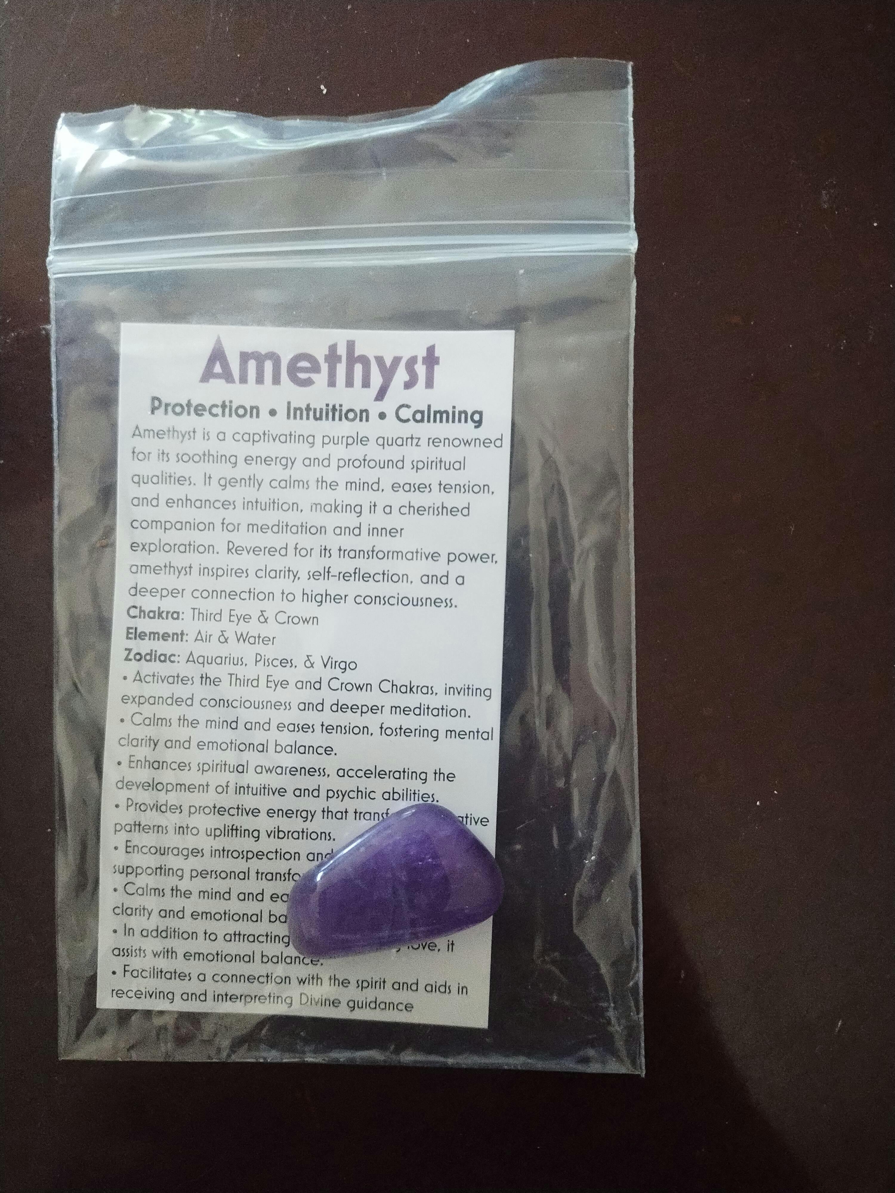Tumbled Amethyst - Amethyst Tumbled Stone | New Moon Beginnings