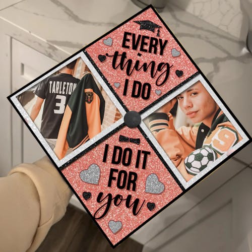 Personalized Photo Grad Cap Class Of 2025, Custom Graduation Cap Decoration