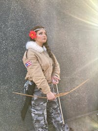 Large Wooden Bow and Arrows: Handmade, Personalized Gift