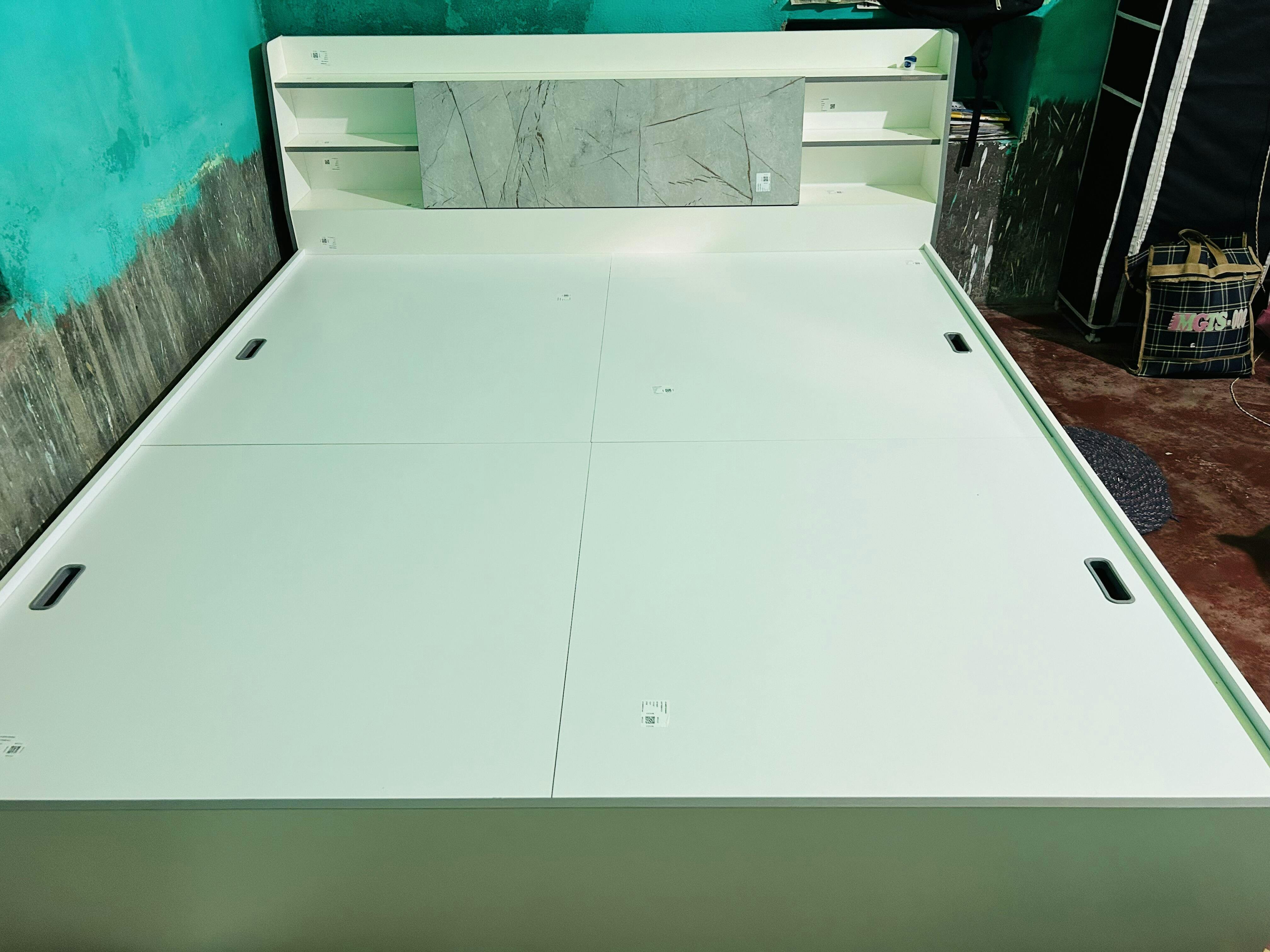 Buy Marbito King Bed Headboard & Box Storage At Home by Nilkamal Nilkamal At