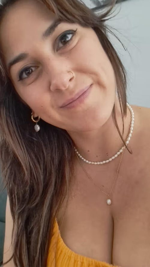 COLGANTE PERLA BARROCA