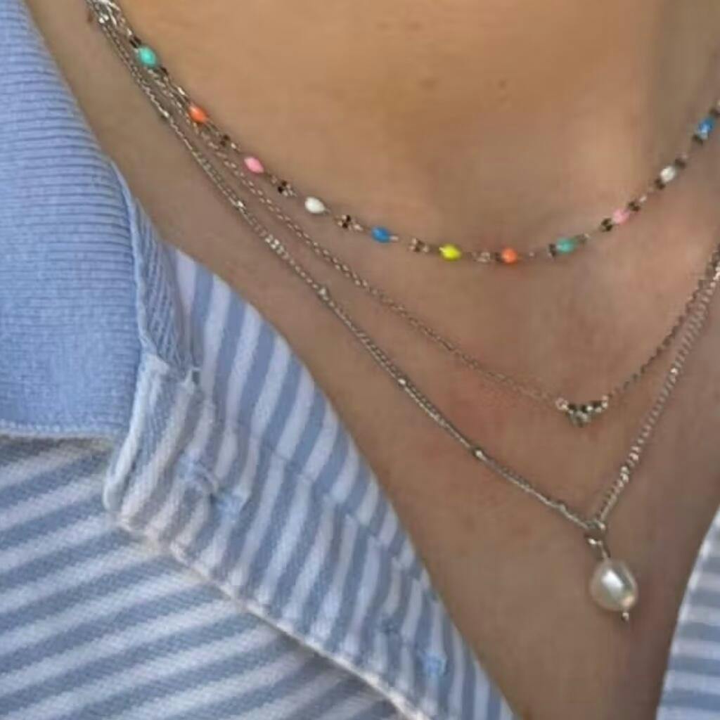 COLGANTE PERLA BARROCA