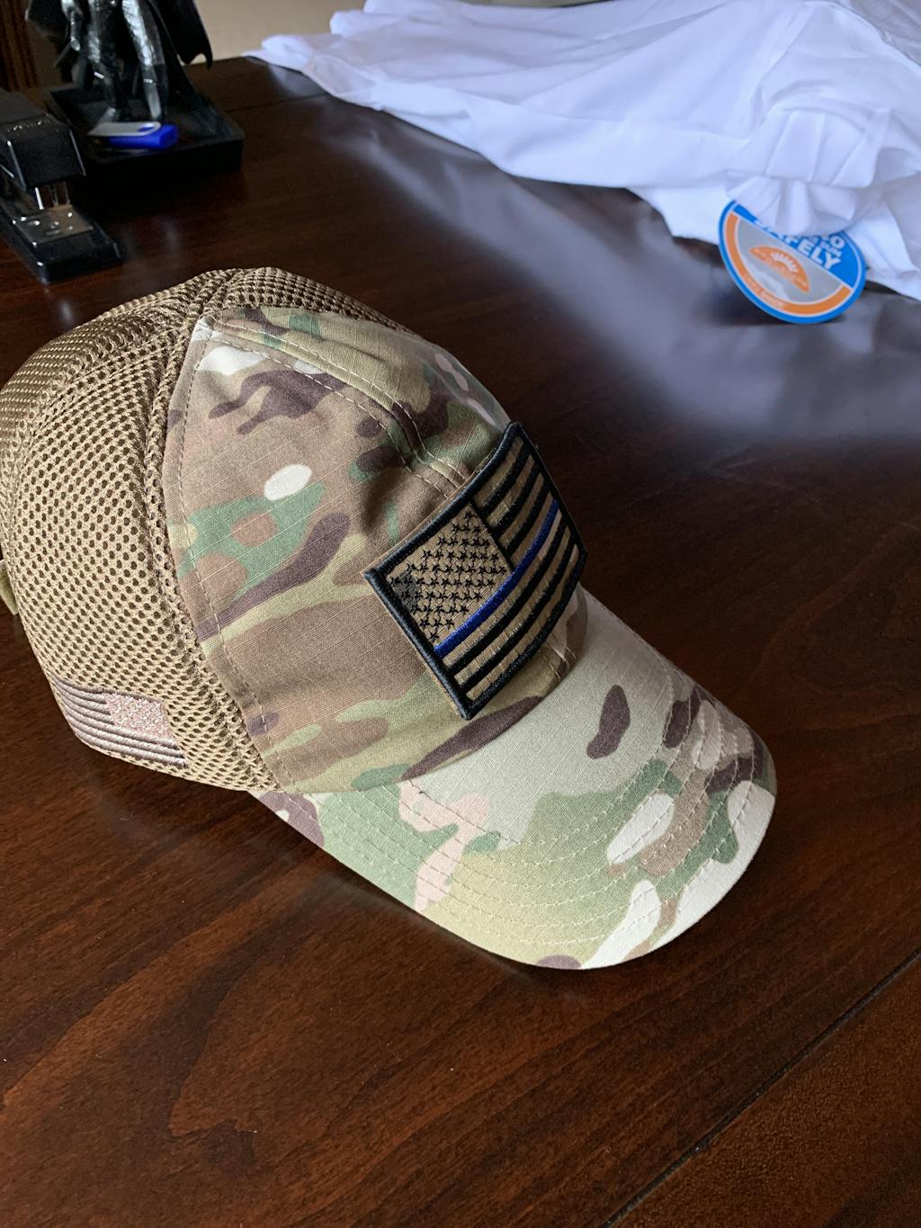 American Made Mesh Back Hat with Patch Nine Line Apparel