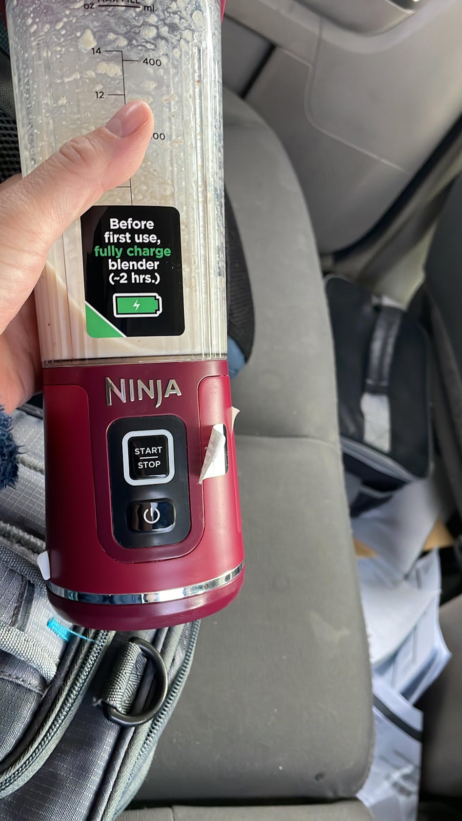 Ninja BC151BK Blast - Licuadora portátil, inalámbrica, recipiente de 18  onzas, licuadora personal para batidos y batidos, sin BPA, tapa a prueba de