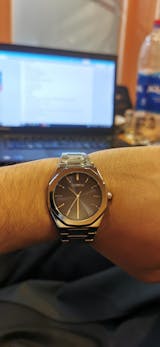 Niovani Millionaire (Sparkling Silver & Blue) - Men's Watch - 1 Year Warranty - Water Resistance