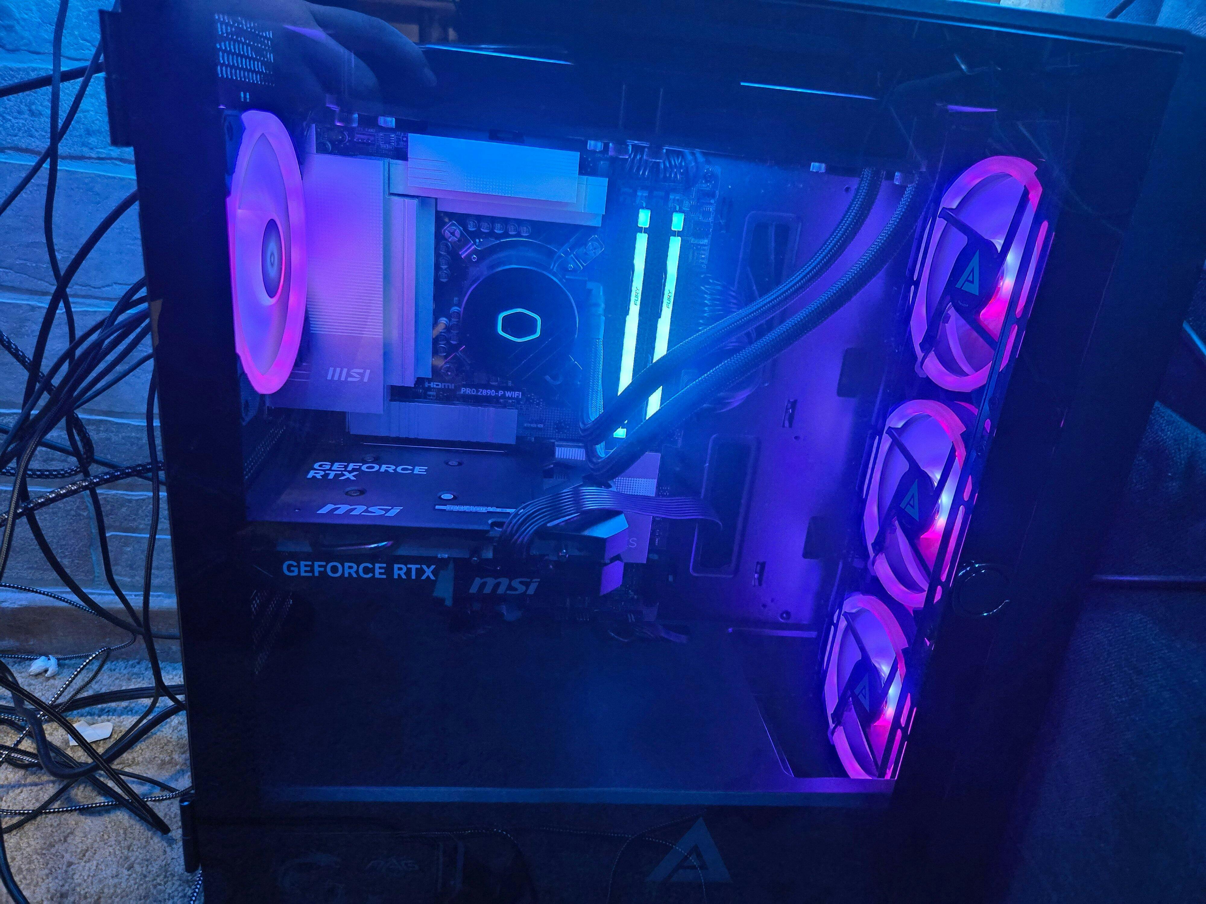 Ready to Ship Ultra 7 265F RTX 5060 Gaming PC | Lease or Rent | No