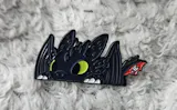 Kawaii Hiccup & Toothless Enamel Pins