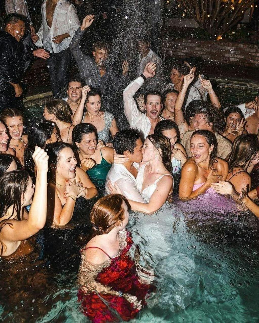 Triple Row Pave Lab Diamond Eternity Stacking Ring Set