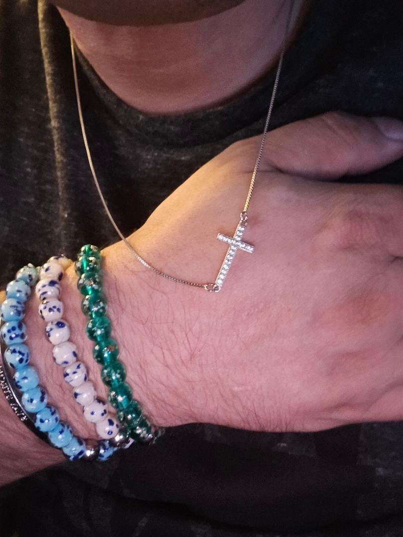 Blessed | .925 Sterling Silver | Crystal Cross Infinity