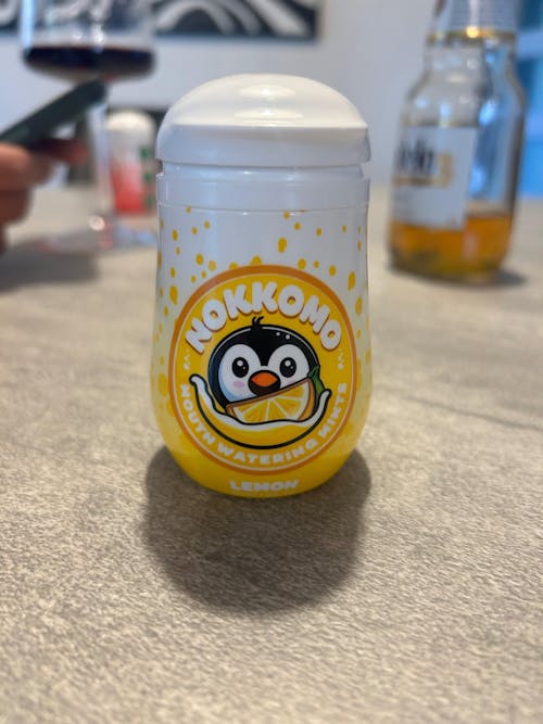 Nokkomo Mints Lemon Fizzy Mints for Cottonmouth Relief