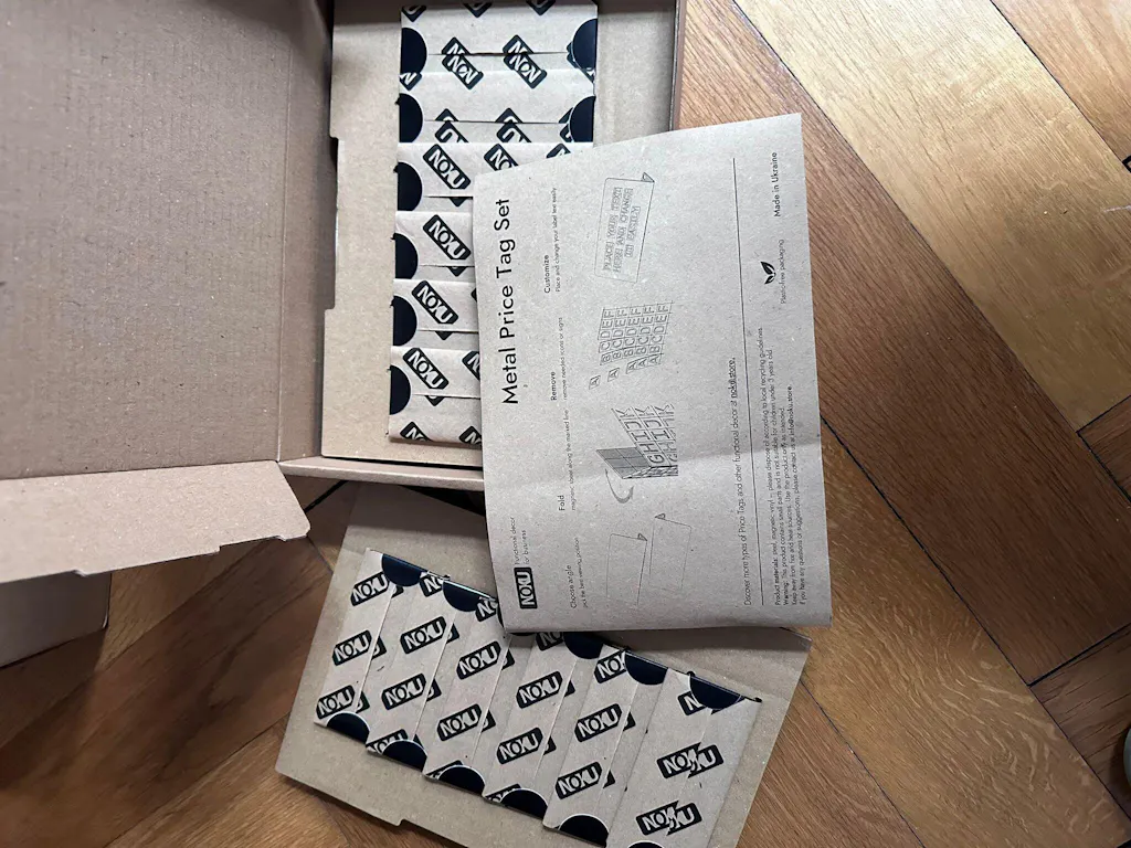 Price Tags with Magnetic Symbols