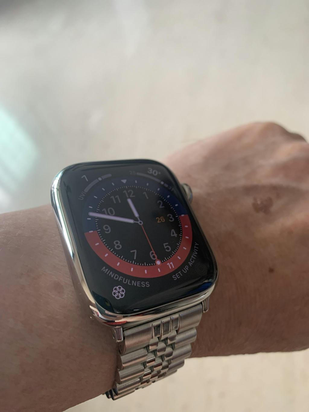 Jubilee Metal Strap in Silver (Apple Watch) Nomad Watch Works SG