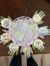 The Easter Story Craft - Easter Sunday School Craft - Coloring Wheel Spinner