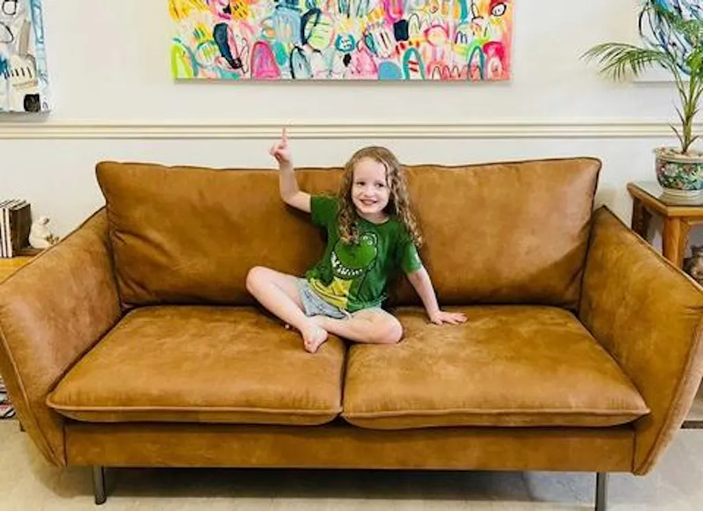 William Sofa Cognac (Jethro) (Display As-Is)