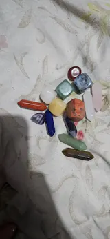 14pcs Quartz Crystal Point Set – Hexagon Chakra Healing Stones for Meditation & Decor