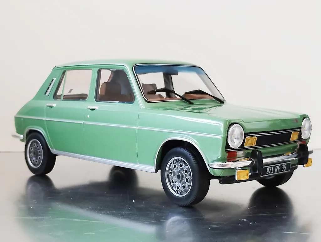 Miniature Simca 1100 GLS 1968 Borodine vert 1/18 NOREV 185754
