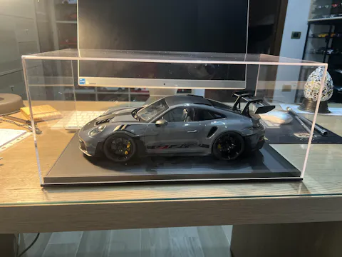 Porsche 911 GT3 RS w/Weissach Pack 2022 - Arctic grey & Black 1:12
