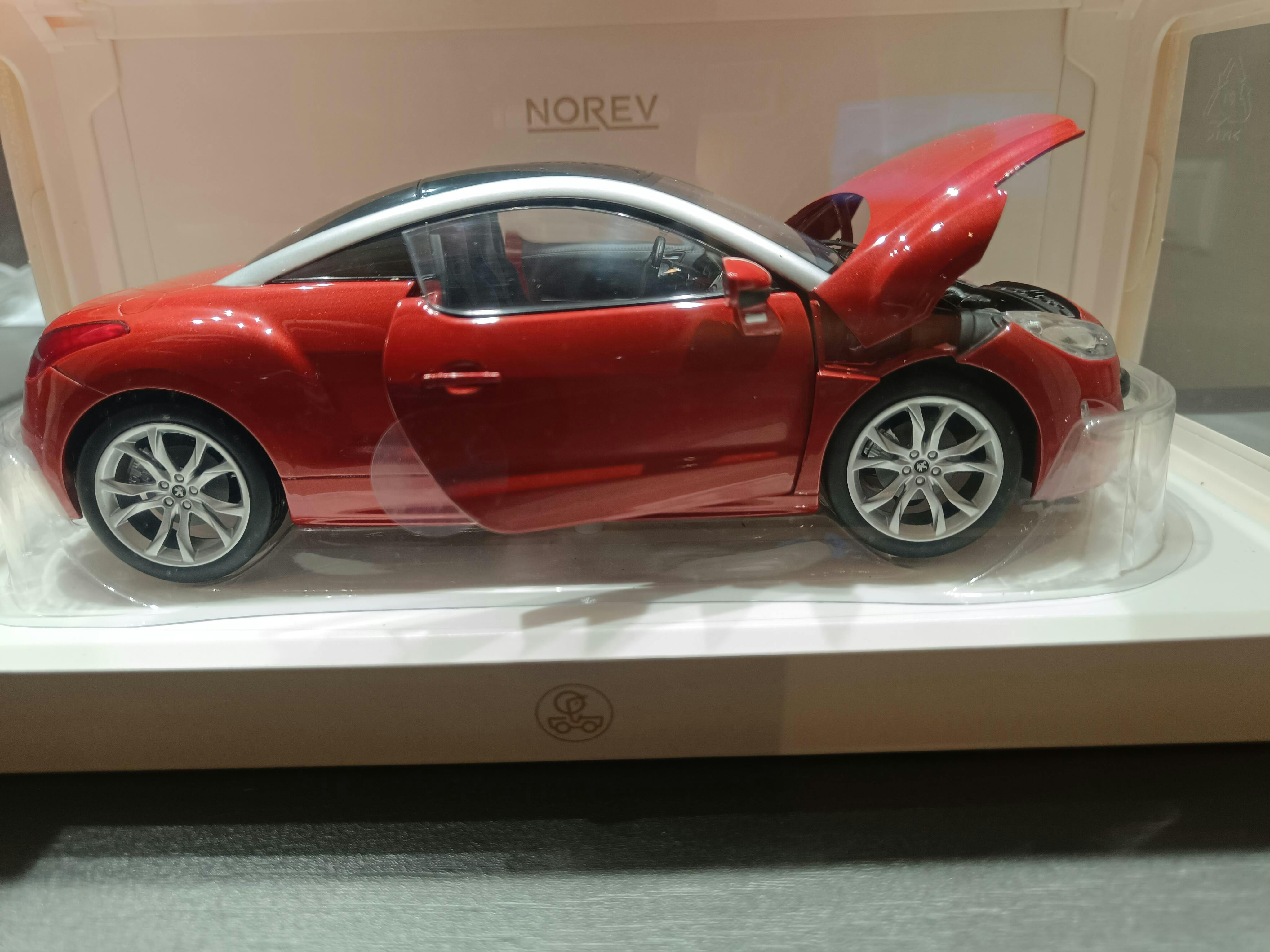 NOREV 1/18 PEUGEOT RCZ-R 2014 レッド Peugeot RCZ 2010 Amber Red 1:18 - 200pcs – Norev