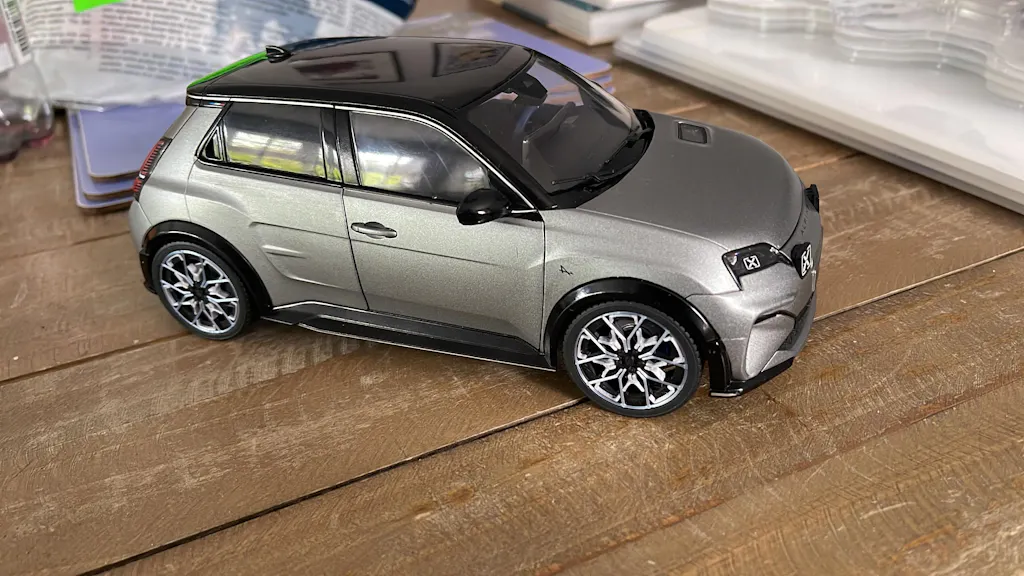 Alpine A290 GT 2025 Matt Tornade Grey & Black 1:18 – Norev