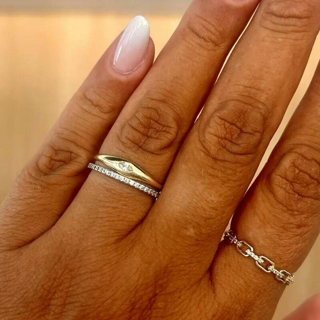 Open Link Ring in Gold