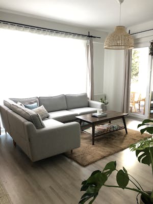 Modsy 266 x 171 Köşe Ahşap Ayak - Keten