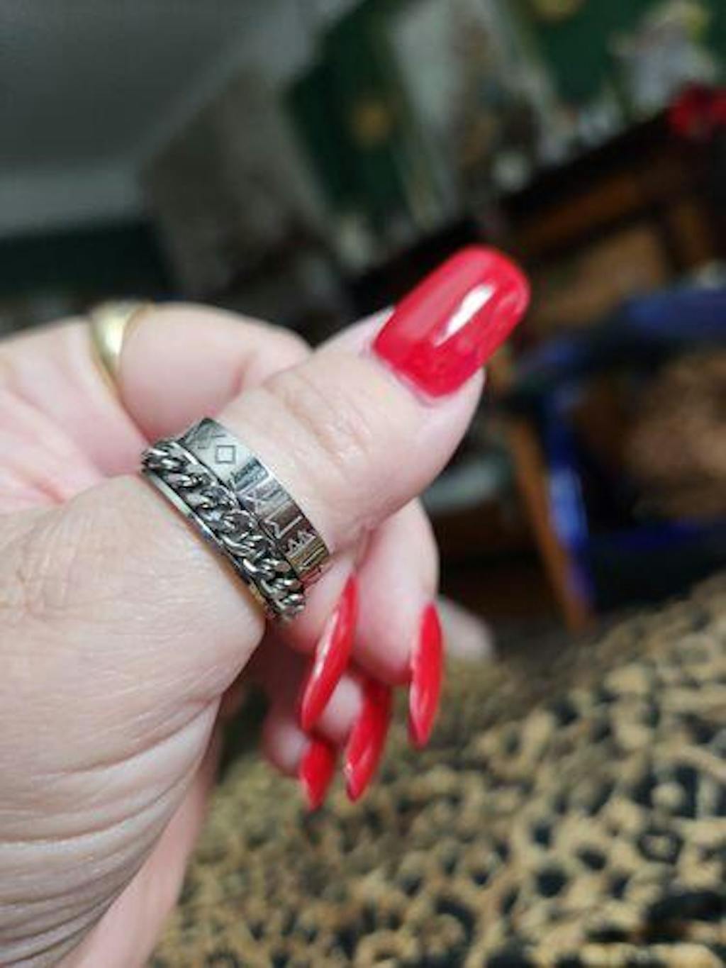 Stainless Steel Rotating Rune Ring - Norse Spirit