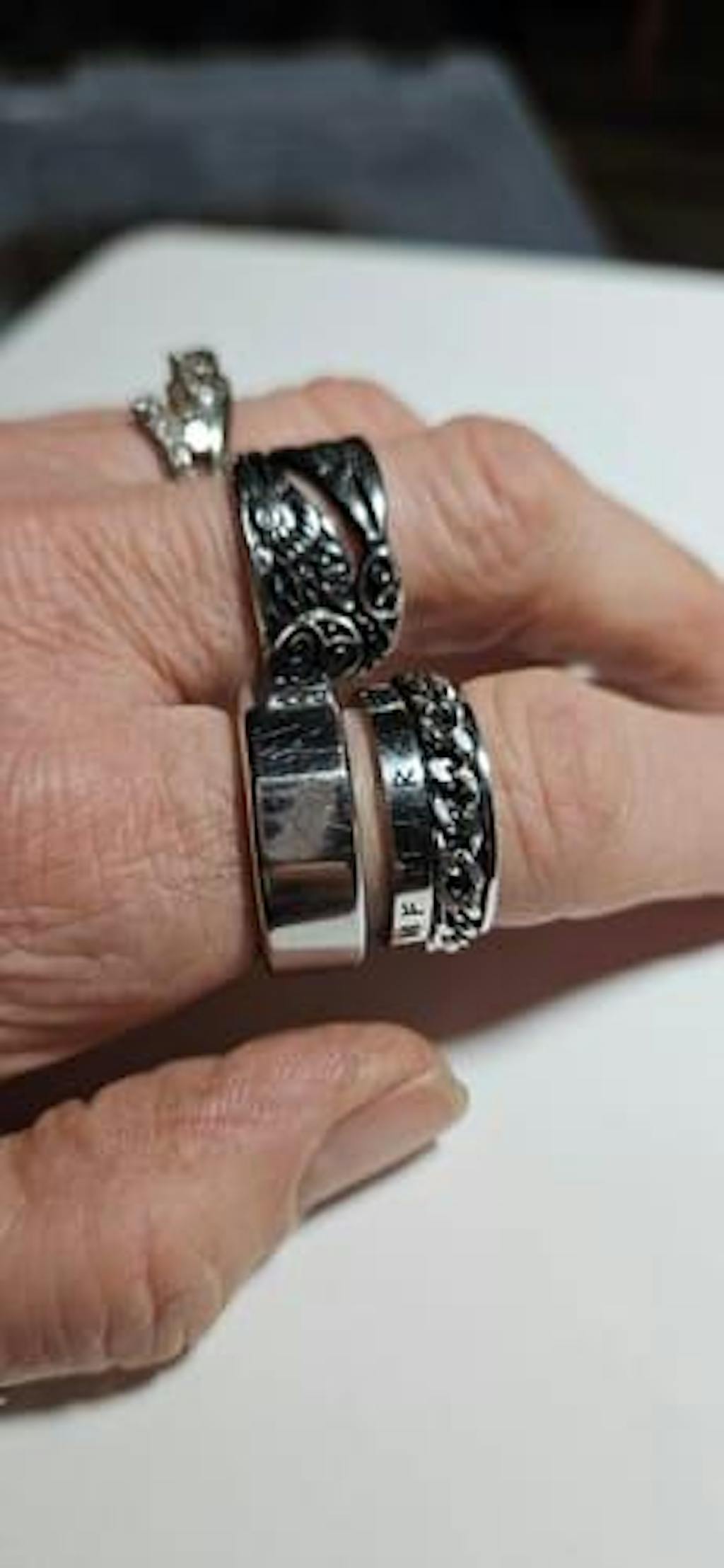 Stainless Steel Rotating Rune Ring - Norse Spirit