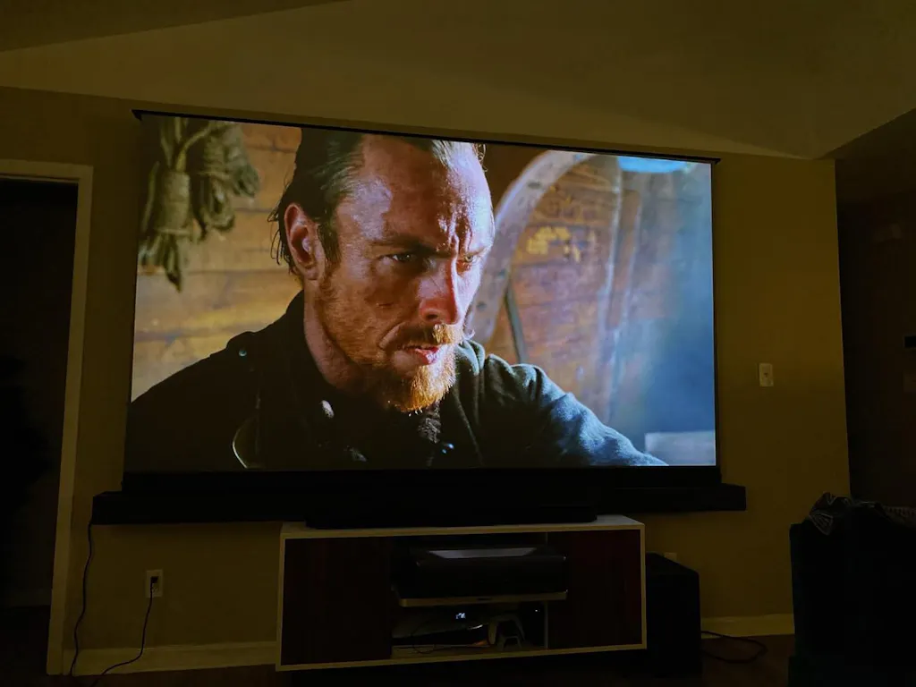 NothingProjector Motorized Floor Rising 120 inch ALR Screen For Ultra ...