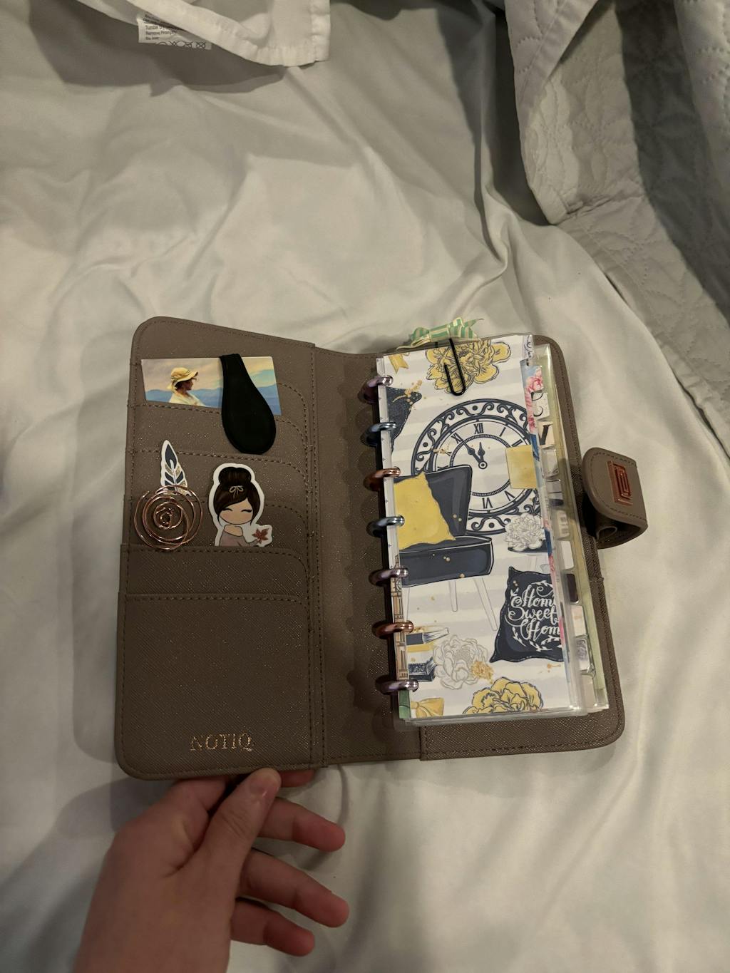 Wallet Planner Cover Slim Compact Wallet Ringless Agenda NOTIQ