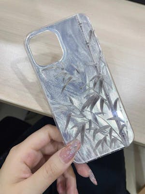 Silver Shining Bamboo ShineFlow Phone Case