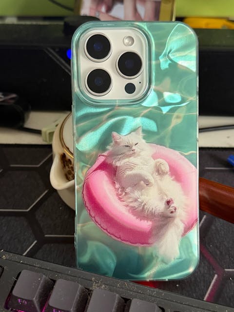 Floaty Lazy Cat ShineFlow Phone Case