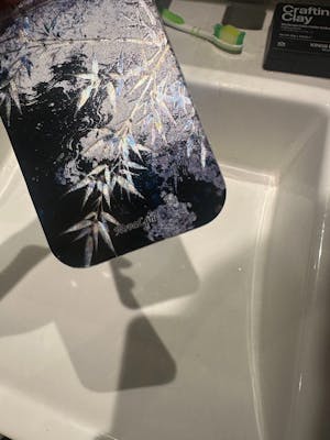 Japanese Silver Bamboo Night Leaves Shining Phone Case Cover