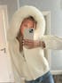 Cardigan Luxe en Fourrure de Renard
