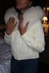 Cardigan Luxe en Fourrure de Renard