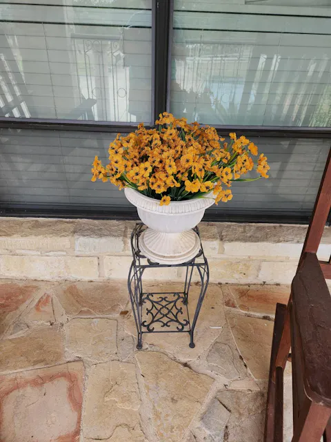 Customer photo of Novora outdoor faux flowers