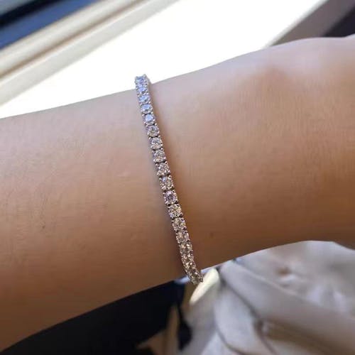 Lab Diamond Tennis Bracelet In 925 Silver(2.2 Ct. Tw.)