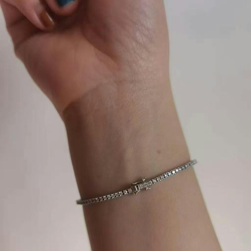 Lab Diamond Tennis Bracelet In 925 Silver(2.2 Ct. Tw.)