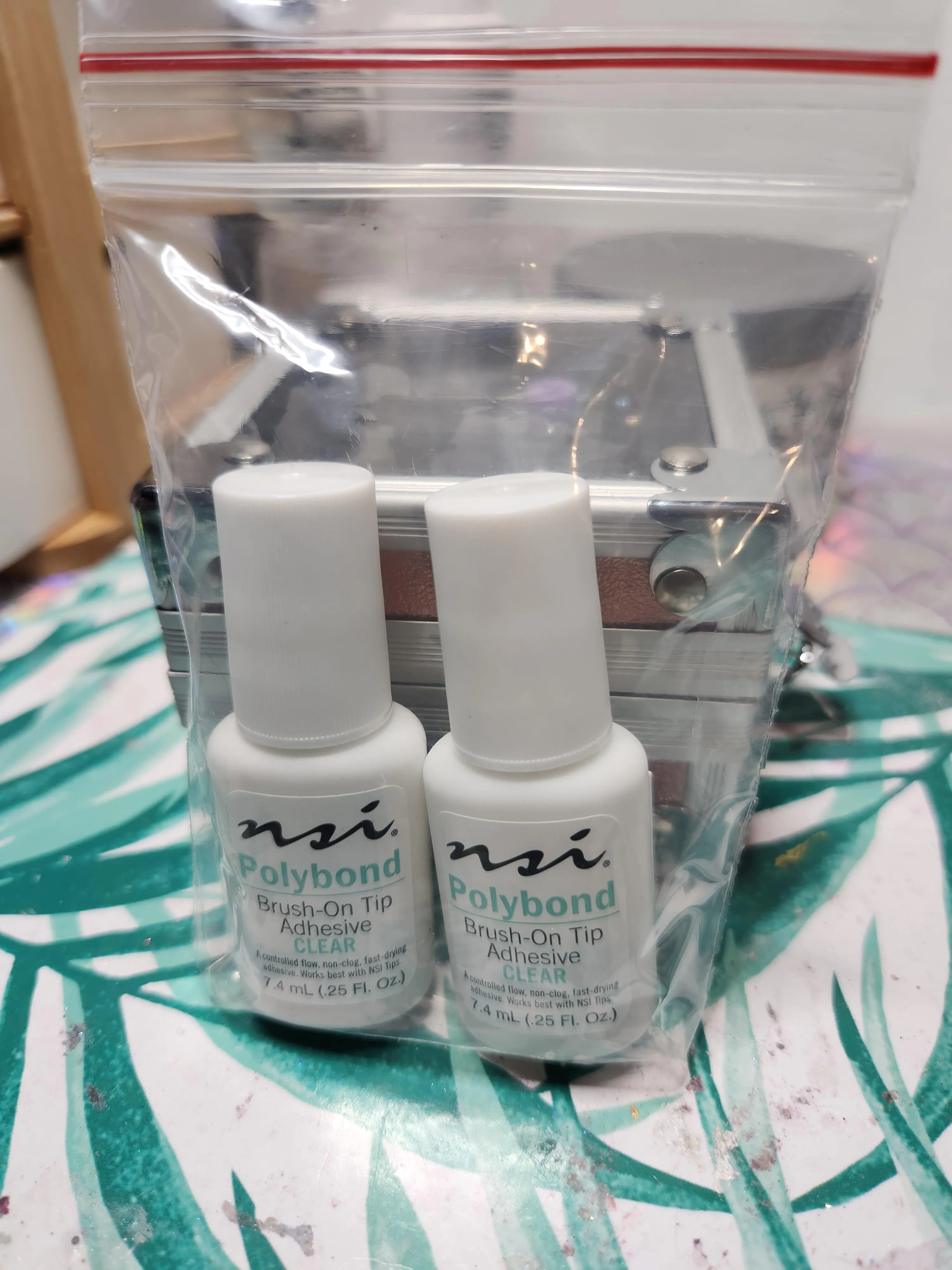 POLYBOND Nail Glue BrushOn Clear Adhesive NSI Australia