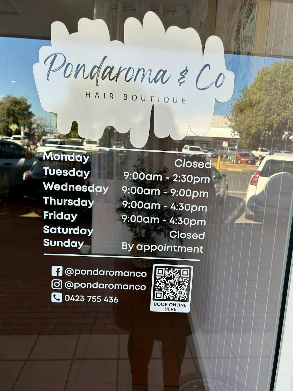 Opening Hours Decal