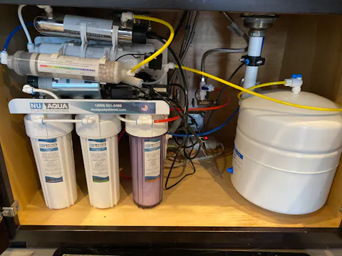 NU Aqua Platinum Series 7 Stage Alkaline and UV Ultraviolet 100GPD RO System with Booster Pump