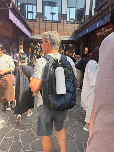 34 oz / 1 L Carabiner Water Bottle with Thermal Cap