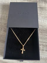 SET CHAÎNE CUBAIN 3MM + CROIX ORNÉE