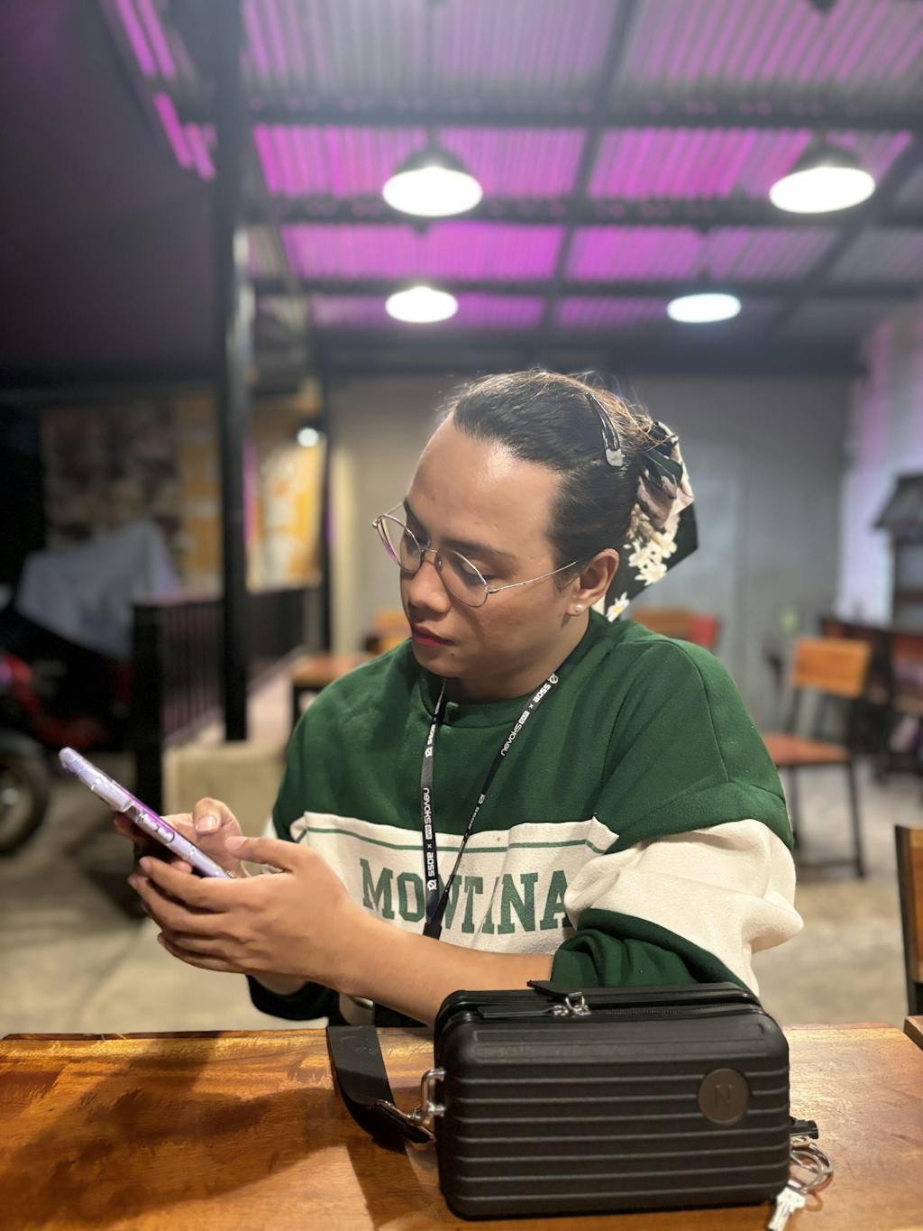 Lucca Black Mini Travel Bag