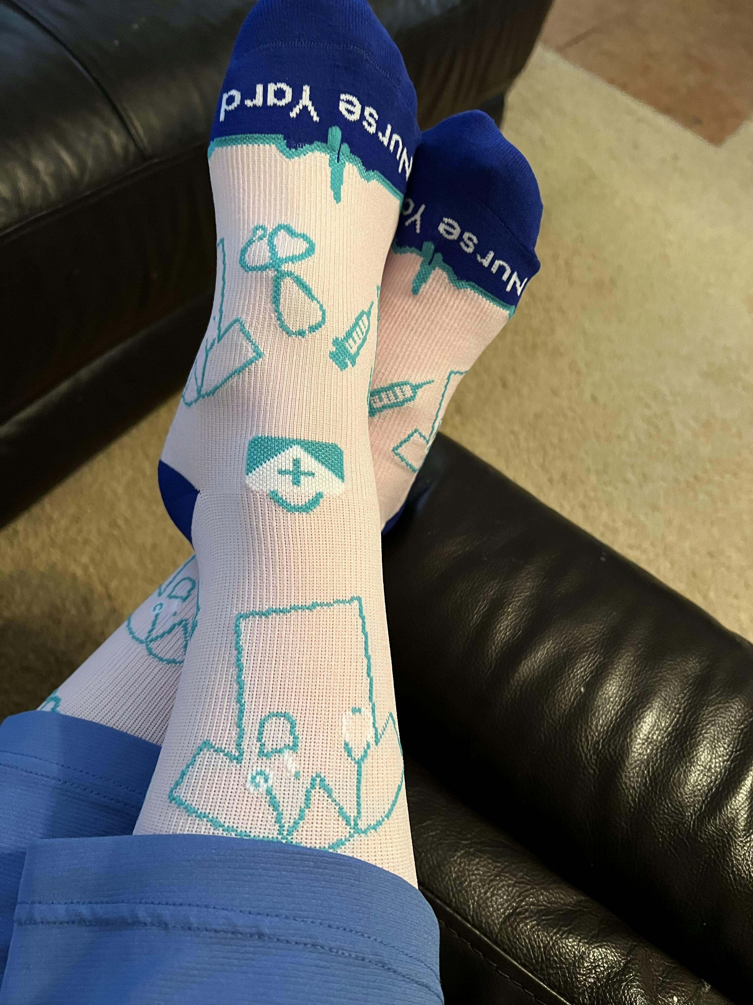 Compression Socks for Seniors & Elderly Nurse Yard