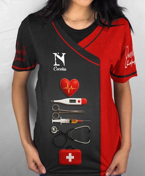 Personalized Nurse Shirt - Nursing Graphic Tees for Women - Gifts For Healthcare Workers