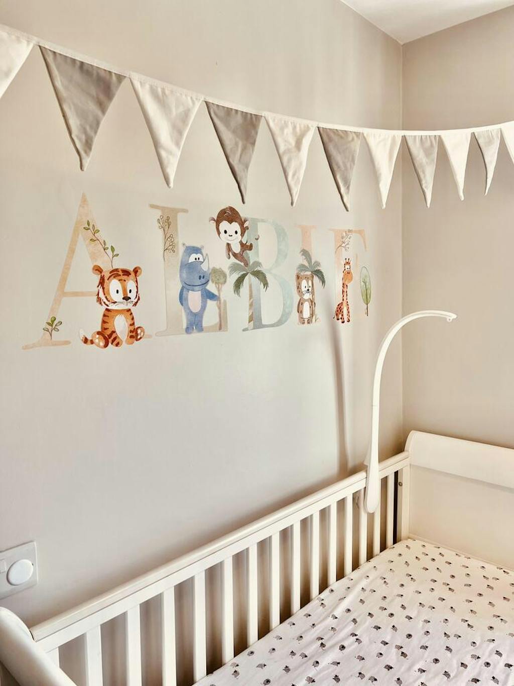 Safari Personalised Names Nursery Wall Stickers Nursery Stickers